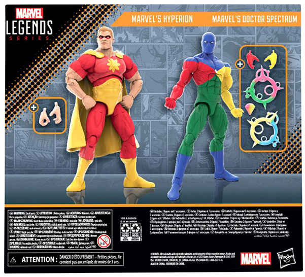 Squadron Supreme Marvel's Hyperion and Marvel's Doctor Spectrum 6-Inch Scale Two-pack | Marvel Legends