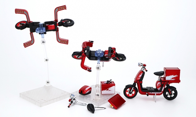 GB-01 Transformable Scooter Bike 1/12 Scale | Goddess of Delivery | Fext Hobby