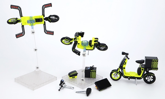 GB-02 Transformable Scooter Bike 1/12 Scale | Goddess of Delivery | Fext Hobby