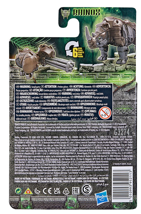 Rhinox Beast Battle Masters | Beast Alliance | Transformers: Rise Of The Beasts