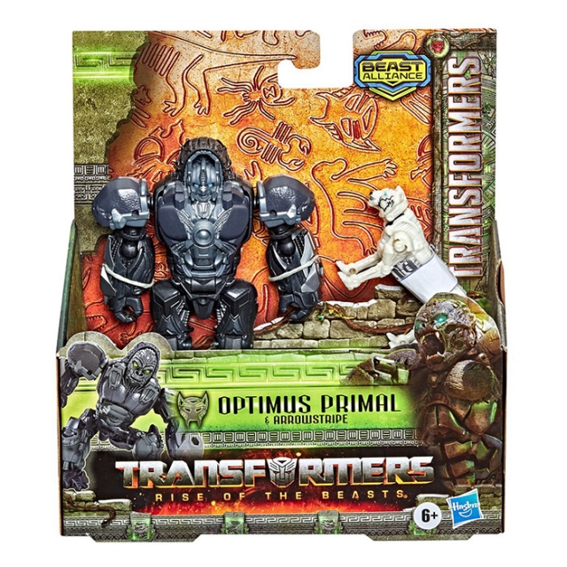 Optimus Primal and Arrowstripe Beast Weaponizer 2-Pack | Beast Alliance | Transformers: Rise Of The Beasts