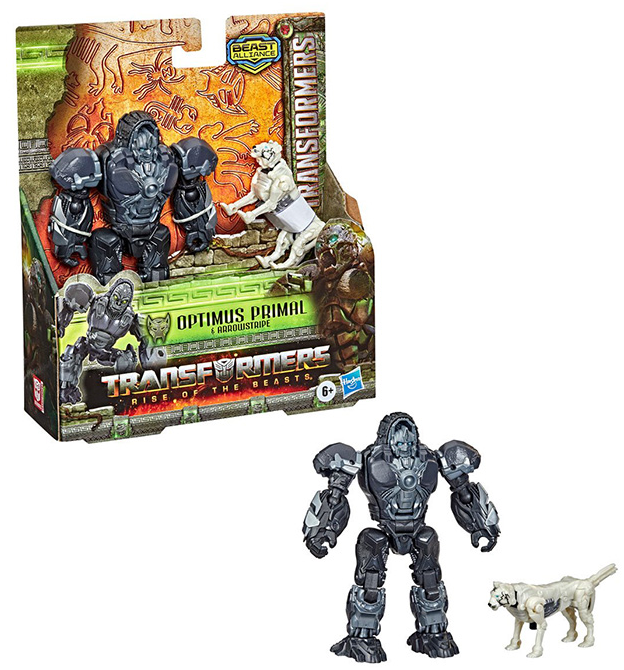 Optimus Primal and Arrowstripe Beast Weaponizer 2-Pack | Beast Alliance | Transformers: Rise Of The Beasts