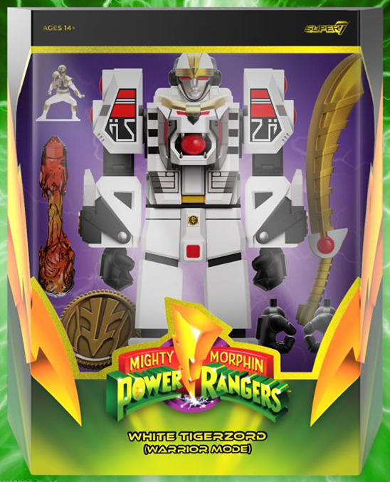 White Tigerzord (Warrior Mode) 7-inch Scale | Mighty Morphin Power Rangers Ultimates | Super7