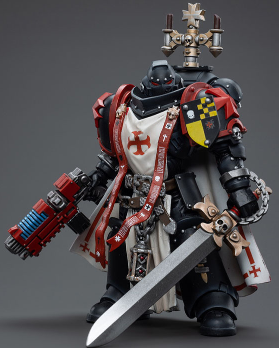 Black Templars Sword Brethren Brother Lombast 1/18 Scale | Warhammer 40K | Joy Toy 