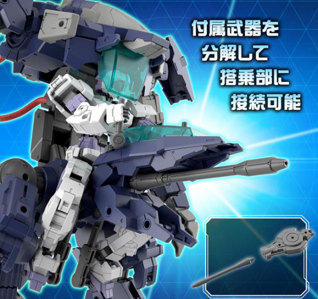 eEXM GIG-R01 Provedel Type-Rex 01 1/144 Scale Model Kit | 30 Minutes Missions | Bandai Spirits