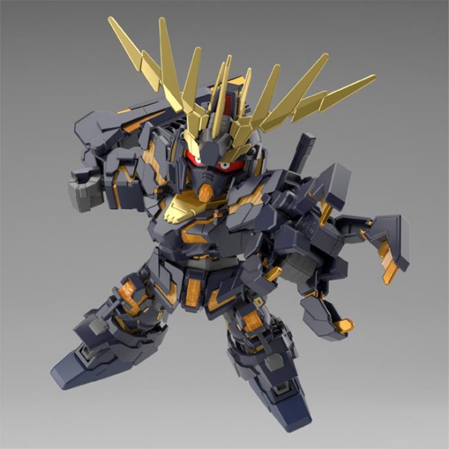 Unicorn Gundam Unit 2 Banshee Destroy Mode and Banshee Norn Parts Set SD Gundam Cross Silhouette Model Kit | Mobile Suit Gundam | Bandai Spirits