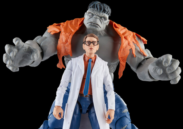 Gray Hulk and Dr. Bruce Banner 6-inch Scale Two-Pack | The Avengers | Marvel Legends 60th Anniversary 