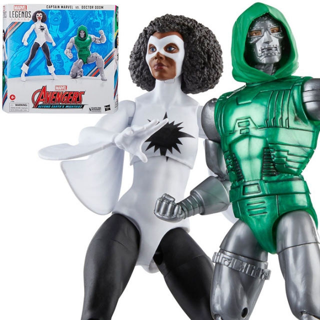 Captain Marvel and Doctor Doom 6-inch Scale Two-Pack | The Avengers | Marvel Legends 60th Anniversary