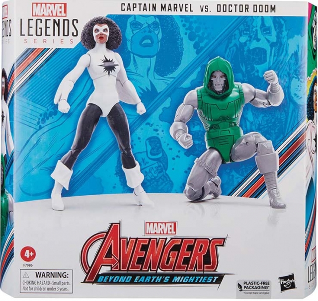 Captain Marvel and Doctor Doom 6-inch Scale Two-Pack | The Avengers | Marvel Legends 60th Anniversary