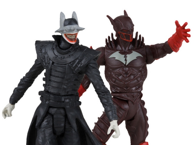 Batman Who Laughs and Red Death 3-inch Scale Two-Pack with Comic Book | Page Punchers | McFarlane Toys