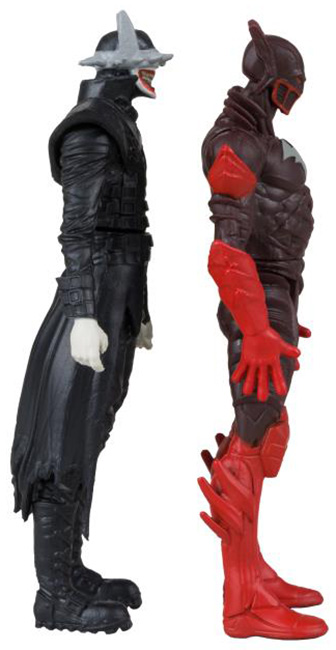 Batman Who Laughs and Red Death 3-inch Scale Two-Pack with Comic Book | Page Punchers | McFarlane Toys
