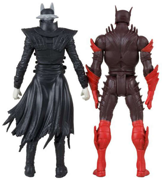 Batman Who Laughs and Red Death 3-inch Scale Two-Pack with Comic Book | Page Punchers | McFarlane Toys