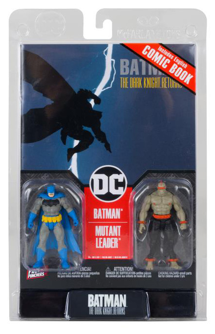 Batman and Mutant Leader 3-inch Scale Two-Pack with Comic Book | Page Punchers | McFarlane Toys