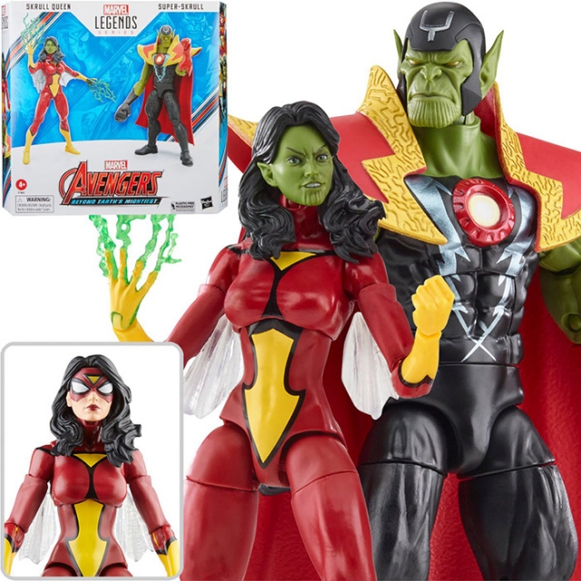 Skrull Queen and Super-Skrull 6-inch Scale Two-Pack | The Avengers | Marvel Legends 60th Anniversary