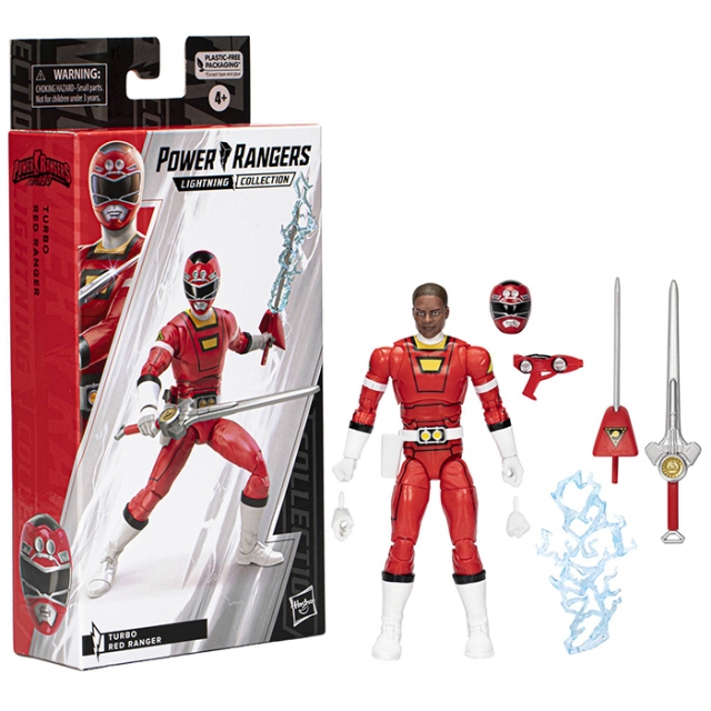 Red Ranger 6-inch Scale Lightning Collection | Power Rangers Turbo | Hasbro