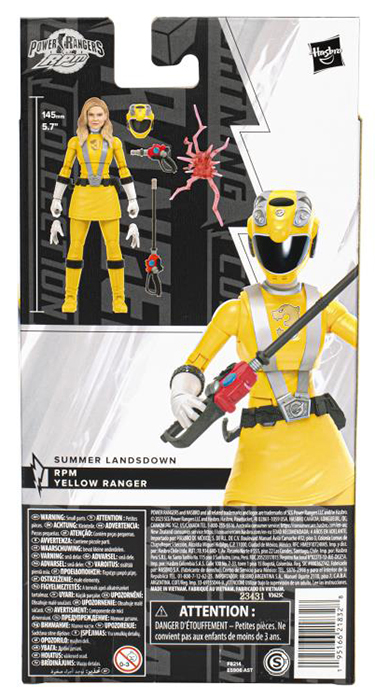 Yellow Ranger 6-inch Scale Lightning Collection | Power Rangers RPM | Hasbro