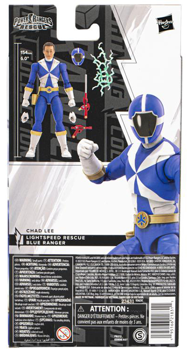 Blue Ranger 6-inch Scale Lightning Collection | Power Rangers Lightspeed Rescue | Hasbro