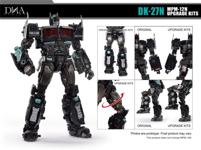 DK-27N Upgrade Kit for Transformers Masterpiece Movie Series MPM-12N | Dna Design | Upgrade Kit