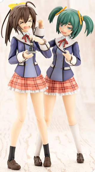 Bukiko Kotobuki Wakaba Girls' High School Winter Clothes 1/10 Scale Model Kit Sousai Shoujo Teien | Frame Arms Girl | Kotobukiya