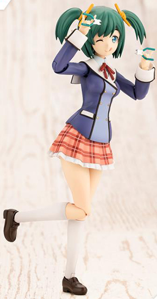 Bukiko Kotobuki Wakaba Girls' High School Winter Clothes 1/10 Scale Model Kit Sousai Shoujo Teien | Frame Arms Girl | Kotobukiya