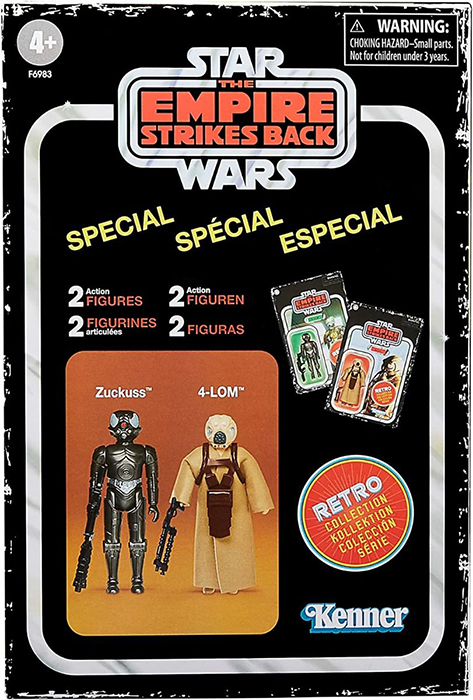 4-LOM and Zuckuss 3.75-Inch Scale 2-Pack | Star Wars: Episode V The Empire Strikes Back | Star Wars Retro Collection 