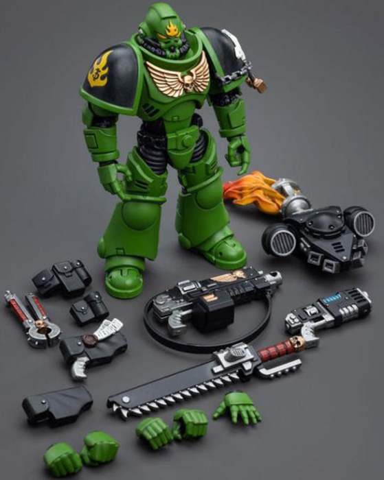 Salamanders Intercessors Sergeant Tsekgan 1/18 Scale | Warhammer 40K | Joy Toy