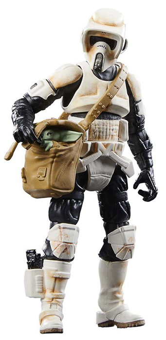 Speeder Bike with Scout Trooper and Grogu 3.75-Inch Scale | The Mandalorian | Star Wars The Vintage Collection