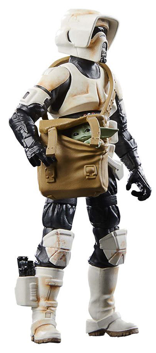 Speeder Bike with Scout Trooper and Grogu 3.75-Inch Scale | The Mandalorian | Star Wars The Vintage Collection
