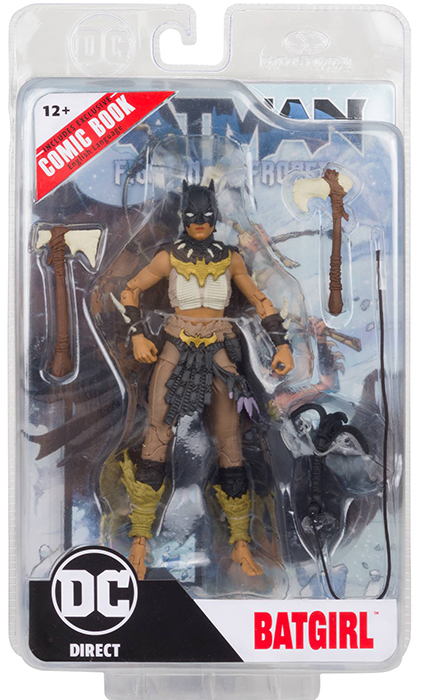 Batgirl 7-inch Scale with Batman Fighting the Frozen Comic Book | Page Punchers | McFarlane Toys