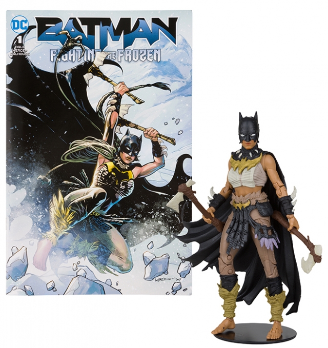 Batgirl 7-inch Scale with Batman Fighting the Frozen Comic Book | Page Punchers | McFarlane Toys