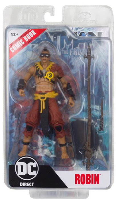 Robin 7-inch Scale with Batman Fighting the Frozen Comic Book | Page Punchers | McFarlane Toys