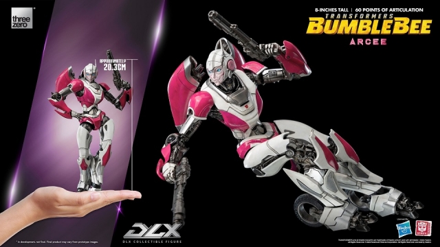 Arcee DLX Scale Collectible Figure | Transformers: Bumblebee | threezero