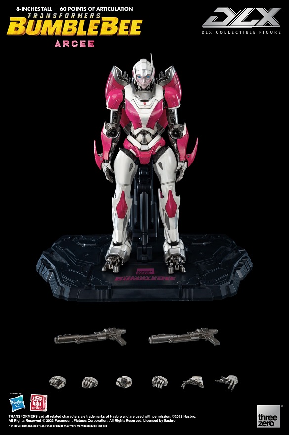Arcee DLX Scale Collectible Figure | Transformers: Bumblebee | threezero