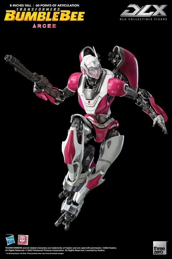 Arcee DLX Scale Collectible Figure | Transformers: Bumblebee | threezero