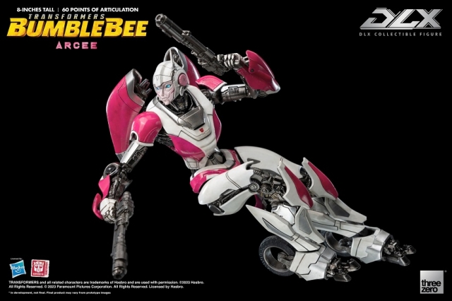 Arcee DLX Scale Collectible Figure | Transformers: Bumblebee | threezero