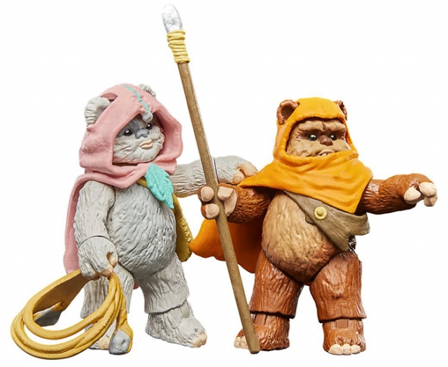 Wicket W. Warrick and Kneesaa 3.75-Inch Scale 2-Pack | Star Wars: Ewoks | Star Wars The Vintage Collection