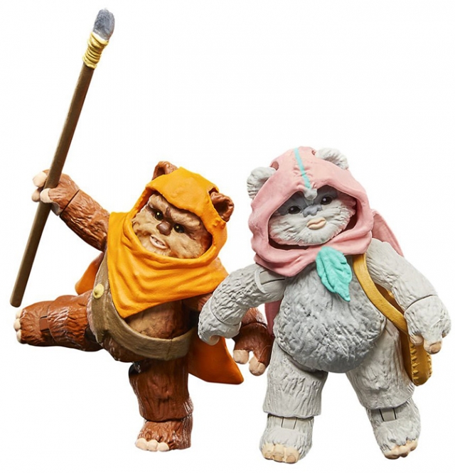 Wicket W. Warrick and Kneesaa 3.75-Inch Scale 2-Pack | Star Wars: Ewoks | Star Wars The Vintage Collection