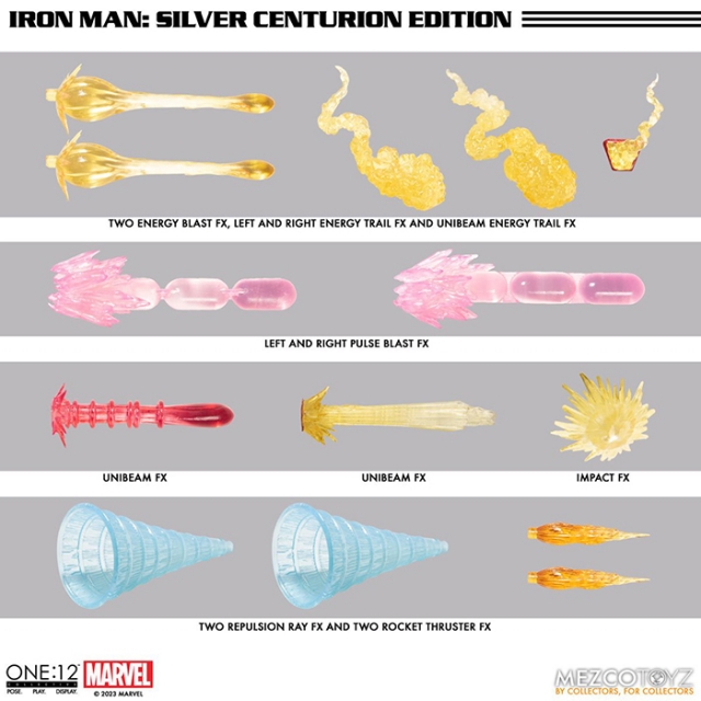 Iron Man Silver Centurion Edition One:12 Collective | Marvel Comics | Mezco Toyz
