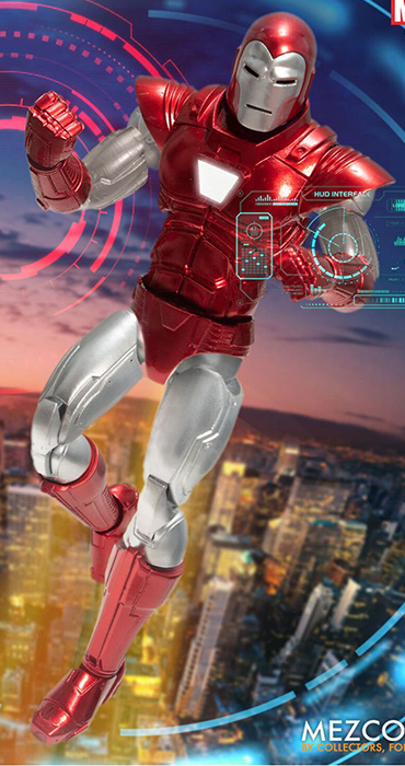 Iron Man Silver Centurion Edition One:12 Collective | Marvel Comics | Mezco Toyz
