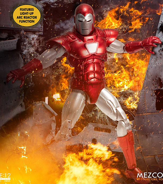 Iron Man Silver Centurion Edition One:12 Collective | Marvel Comics | Mezco Toyz