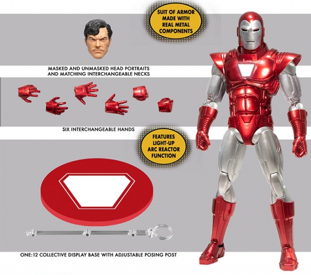 Iron Man Silver Centurion Edition One:12 Collective | Marvel Comics | Mezco Toyz