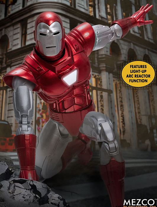 Iron Man Silver Centurion Edition One:12 Collective | Marvel Comics | Mezco Toyz