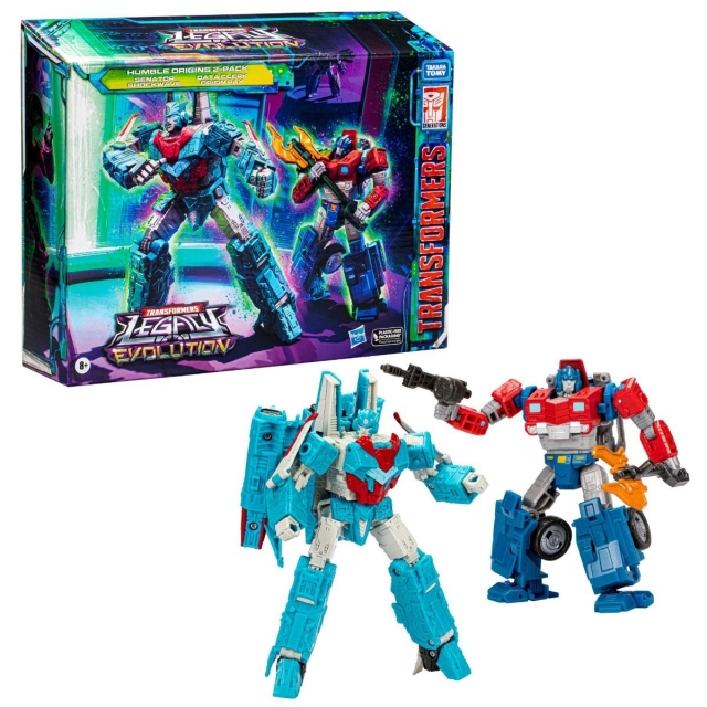 Senator Shockwave and Data Clerk Orion Pax Legacy Voyager Class | Transformers Generations Legacy