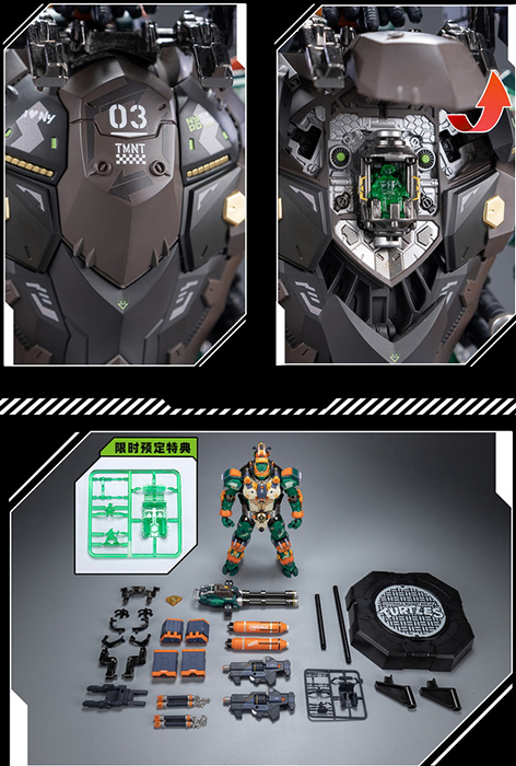 HB0014 Michelangelo | Heat Boys TMNT Mecha Figure | TFSource