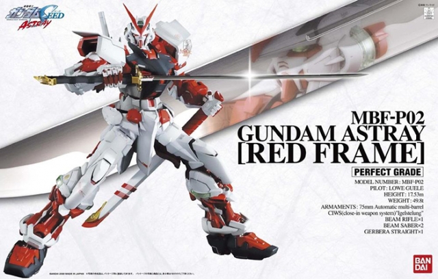 Gundam Astray Red Frame Perfect Grade 1/60 Scale Model Kit | Mobile Suit Gundam SEED Astray | Bandai Tamashii Nations