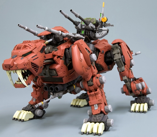 EZ-016 Saber Tiger Marking Plus Version Model Kit 1/72 Scale | Zoids Highend Master Model | Kotobukiya 