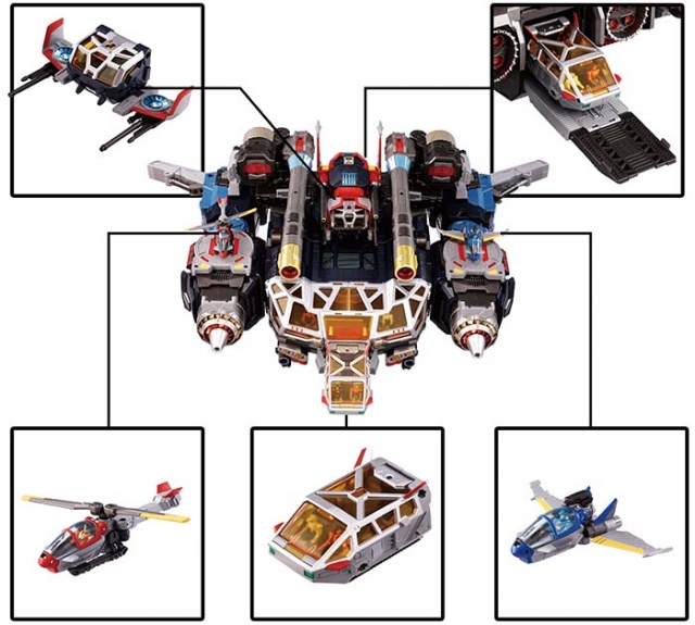 DA-100 Robot Base Aerial Mobile Fortress Cloud Across | Diaclone Reboot