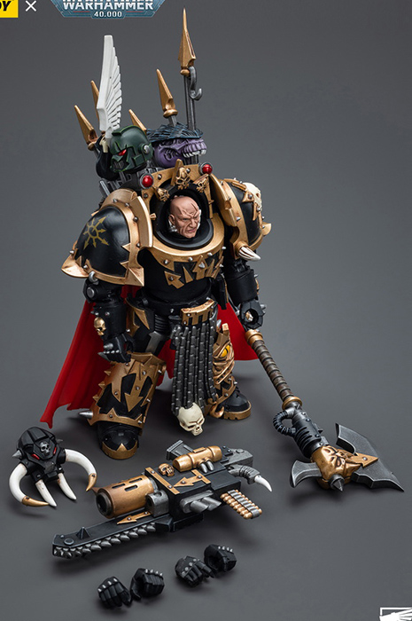 Chaos Space Marines Black Legion Chaos Lord in Terminator Armour 1/18 Scale | Warhammer 40K | Joy Toy 