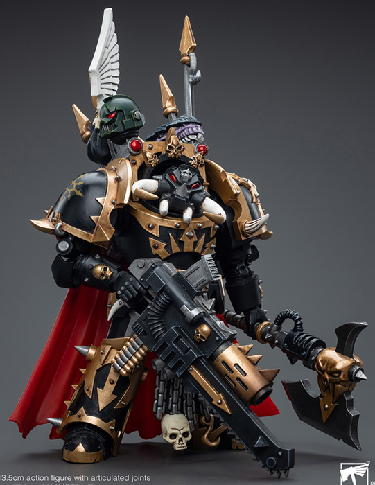 Chaos Space Marines Black Legion Chaos Lord in Terminator Armour 1/18 Scale | Warhammer 40K | Joy Toy 