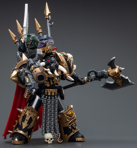 Chaos Space Marines Black Legion Chaos Lord in Terminator Armour 1/18 Scale | Warhammer 40K | Joy Toy 